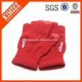 Printing winter knit thinsulate touch glove